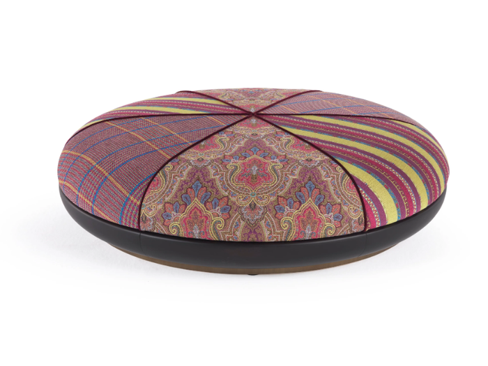 BAMBARA - Upholstered round fabric pouf _ ETRO Home Interiors